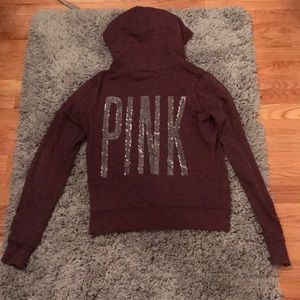 Zip up PINK hoodie